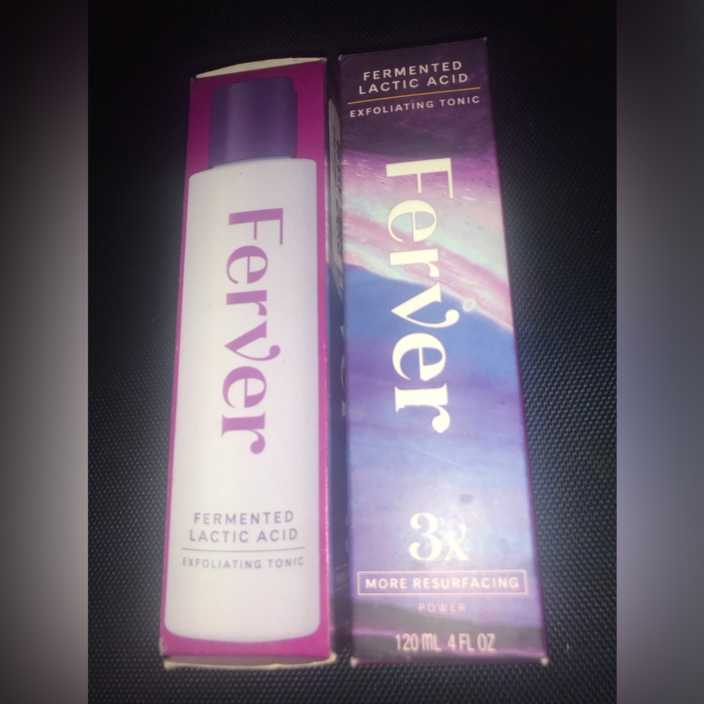 NIB! Ferver Fermented Lactic Acid Exfoliating Toner ~ 120ml / 4oz.